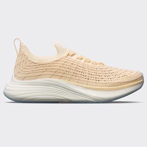 APL Knit Slip-On Running Sneakers in Light Peach